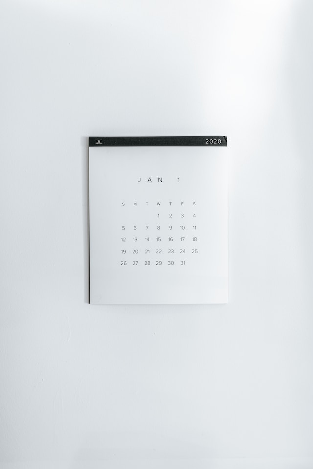 Kalenderausschnitt Januar